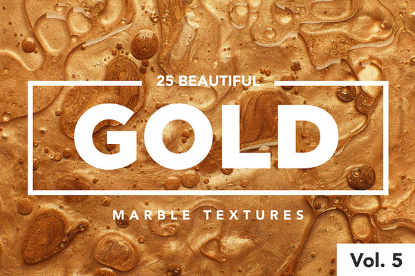 GOLD Modern Marble Ink Textures