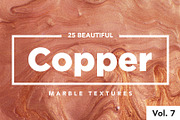 Copper Modern Marble Ink Textures