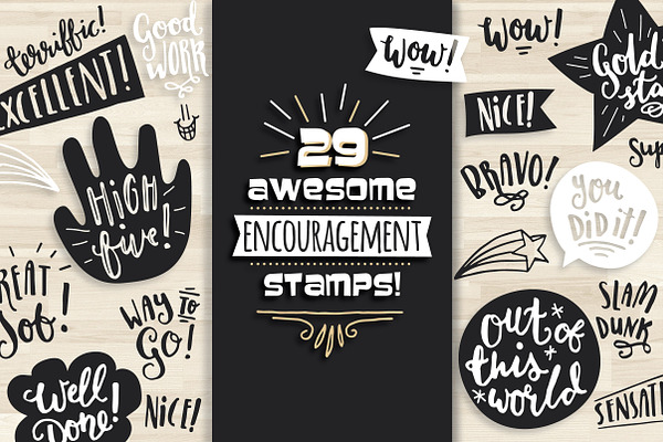 Awesome Encouragement Stamps!