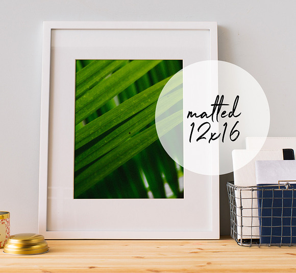 Large White Frame Mockup Vertical in Print Mockups - product preview 1