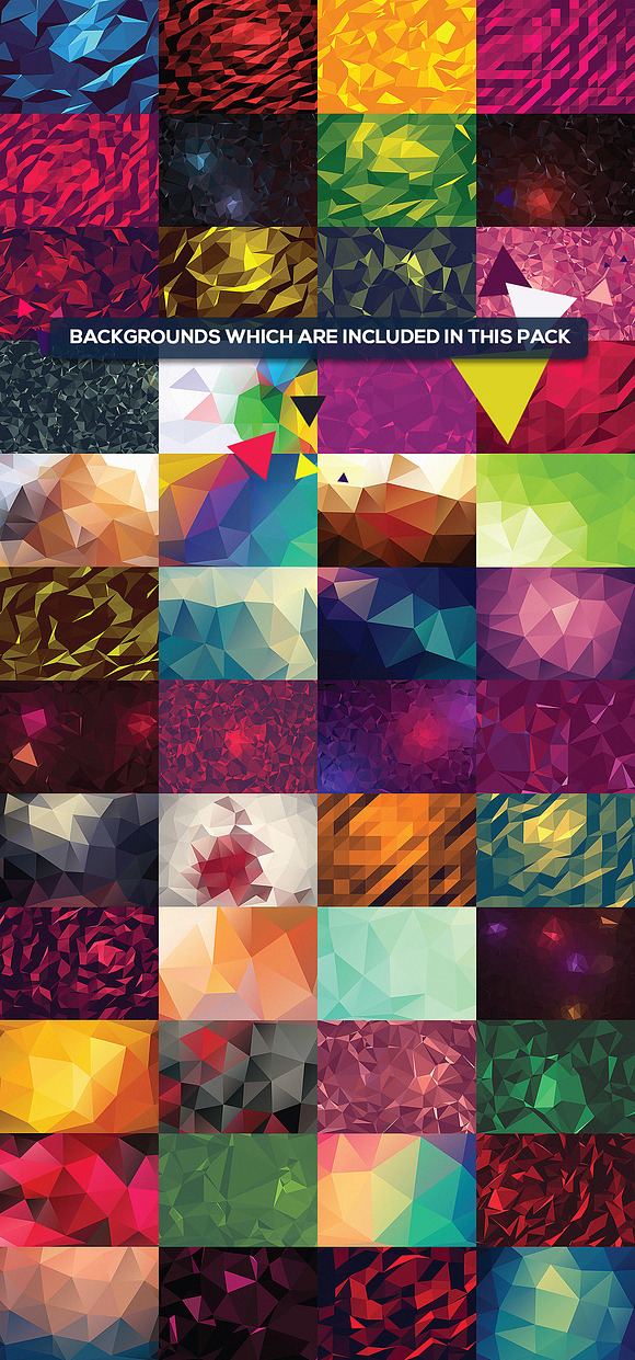 51 Vector Geometric Backgrounds V.4 in Patterns - product preview 3