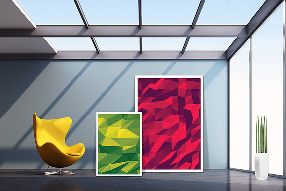 51 Vector Geometric Backgrounds V.4 in Patterns - product preview 6