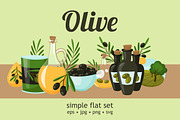 Olive Oil Flat Set