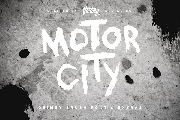 50% OFF! Motor City Font + Extras