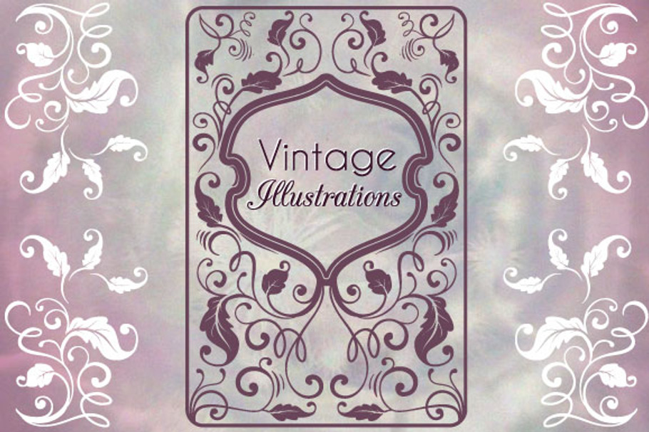 Vintage Illustrations & Ornaments in Illustrations - product preview 8