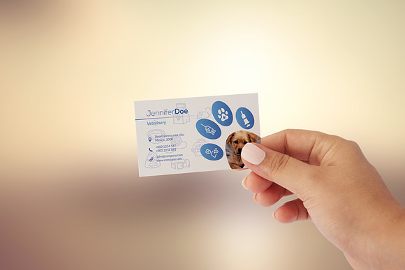 Business Card Veterinary in Business Card Templates - product preview 1