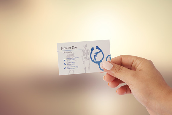 Business Card Medical Orthopedist in Business Card Templates - product preview 1