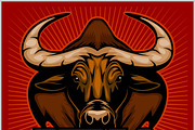 Bulls Mascot Illustration