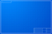 Layout template in blueprint style