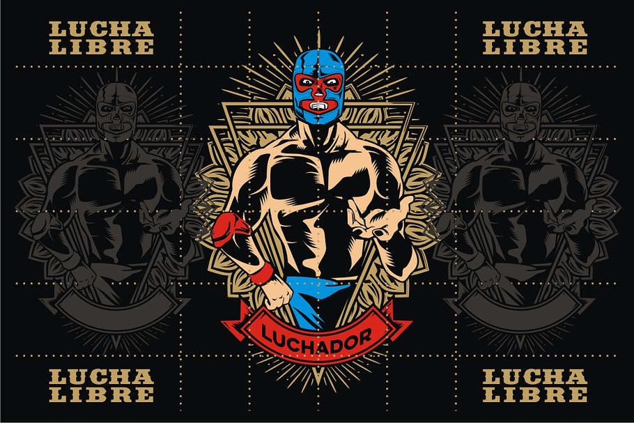 LUCHADOR #1 in Illustrations - product preview 8