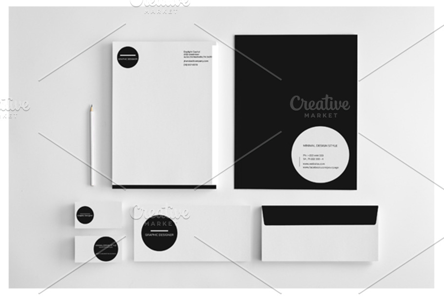 Simple Minimal Stationery Template in Stationery Templates - product preview 8