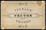 Vintage Titling Vector Frames Set 3