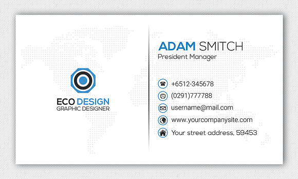 Creative Corporate Business Card in Business Card Templates - product preview 3