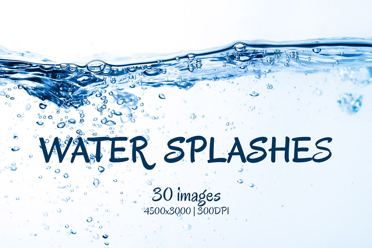 Set of water splashes in Textures - product preview 8