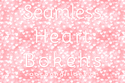 Seamless Girly Pink Heart Bokehs