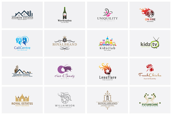 97% OFF - 100 Premium Logo Designs  in Logo Templates - product preview 2