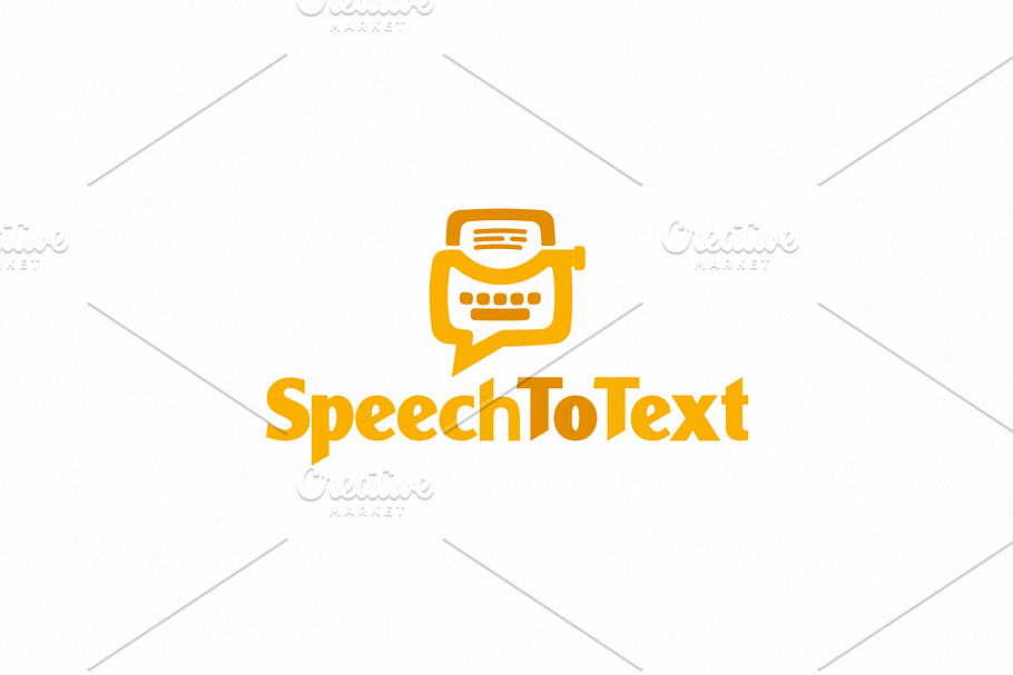 SpeechToText Logo Template