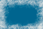 Blue frozen background