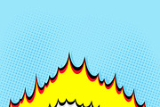 Boom. Comic book explosion background