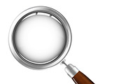 Magnifying glass with wooden handle
