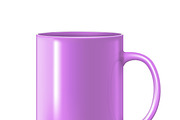 photorealistic pink cup