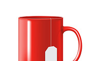 photorealistic red cup