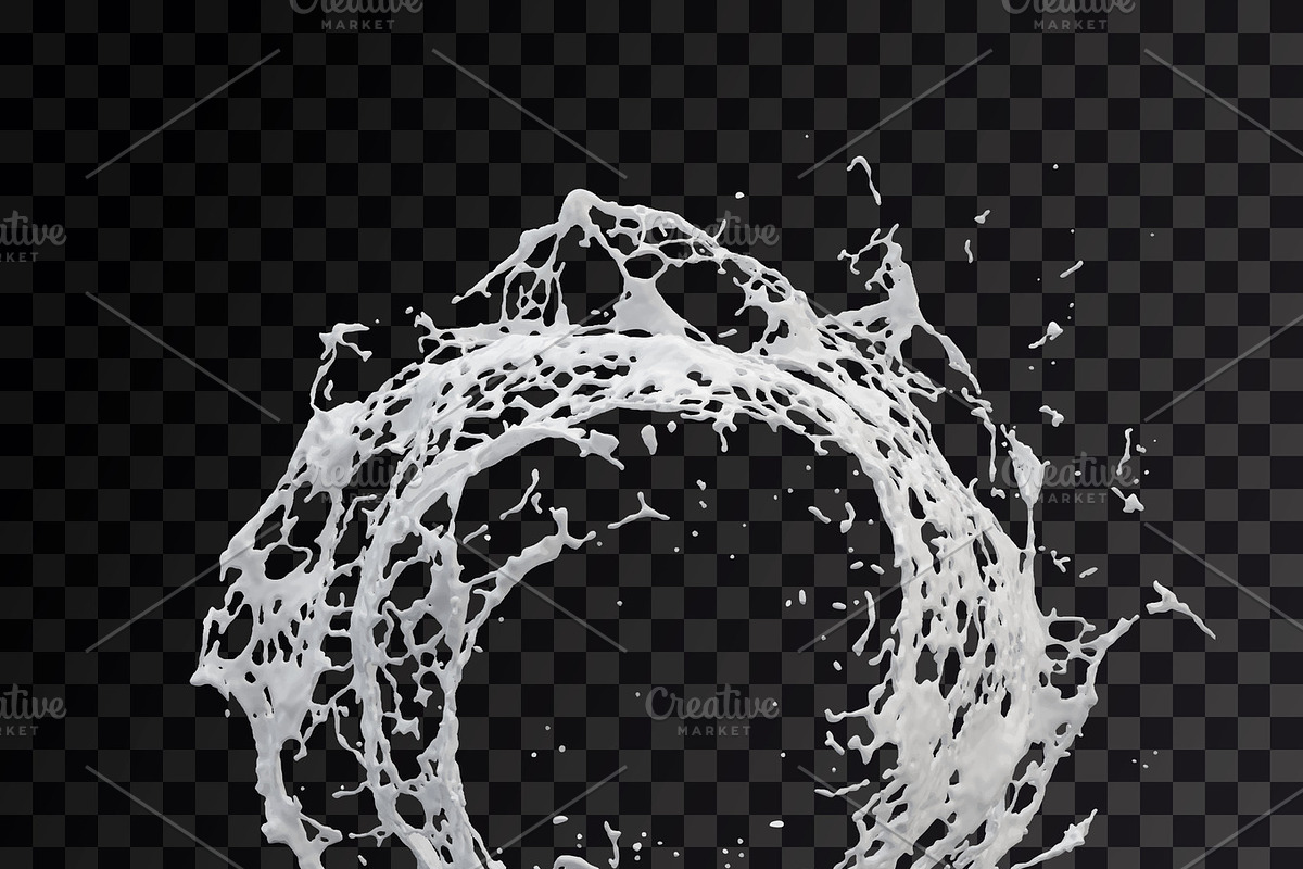 Water splash dark background in Illustrations - product preview 8