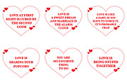 Nine Love Quotes. Set 24/26