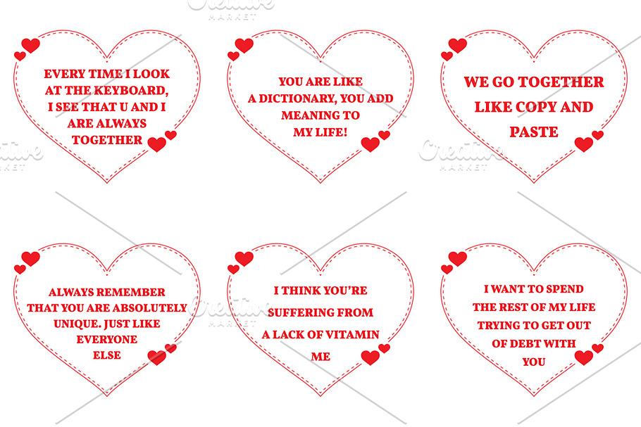 Nine Love Quotes. Set 26/26 in Illustrations - product preview 8