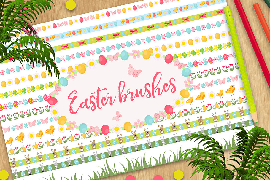 Easter brushes collection in Photoshop Brushes - product preview 8