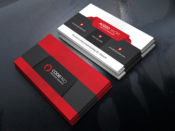 Corporate Business Card in Business Card Templates - product preview 1