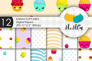 Kawaii Cupcakes patterns.