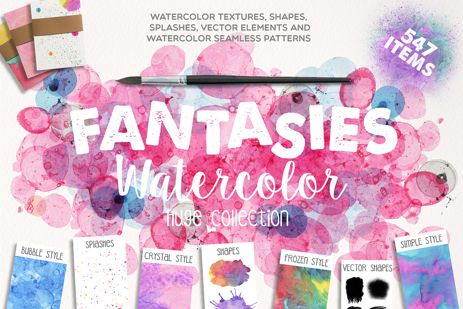 Fantasies Watercolor Collection