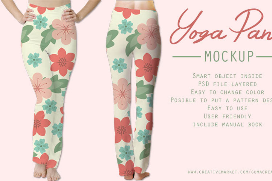 Yoga pant mockup in Product Mockups - product preview 8