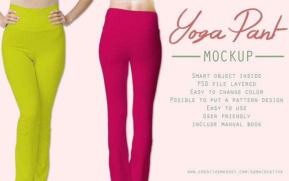 Yoga pant mockup in Product Mockups - product preview 2