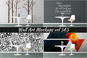 Wall Mockup - Sticker Mockup Vol 363
