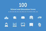 School and Education Vector Icons