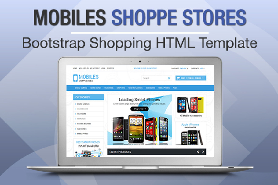 Mobiles Shoppe Stores Bootstrap in Bootstrap Themes - product preview 8