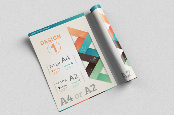 Flyer / Poster Mock-Ups in Print Mockups - product preview 1