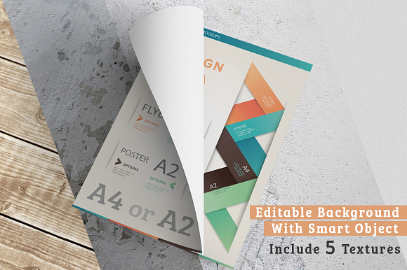 Flyer / Poster Mock-Ups in Print Mockups - product preview 4