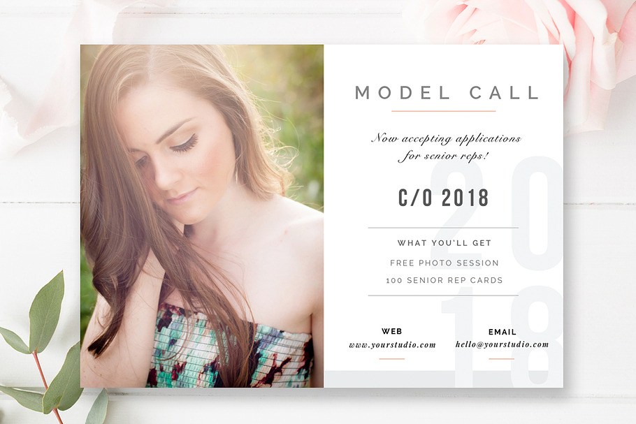 Senior Model Call Template in Flyer Templates - product preview 8