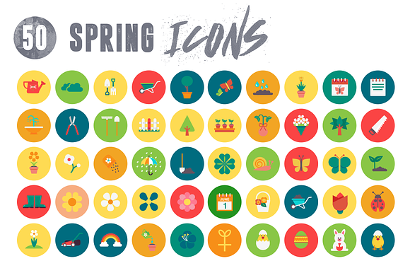 50 Spring Icons Vol.2 in Easter Icons - product preview 1