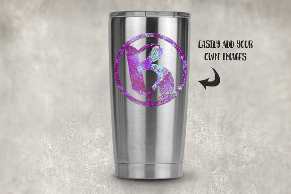 Stainless steel tumbler mockup 20 oz in Product Mockups - product preview 1