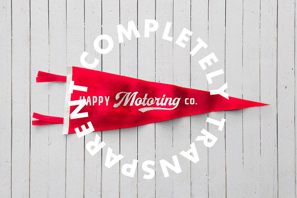 Felt Pennant Mockup in Product Mockups - product preview 2