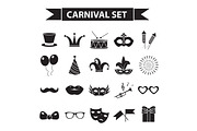 Carnival icon set