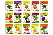 Fruit cards with price for farm market
