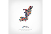 people map country Republic of the Congo vector