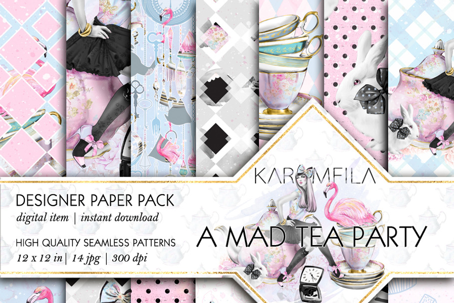 A Mad Tea Party Patterns in Patterns - product preview 8