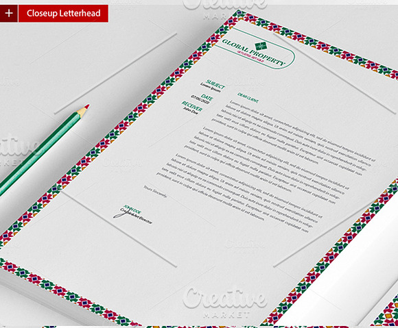 Global Property in Stationery Templates - product preview 1