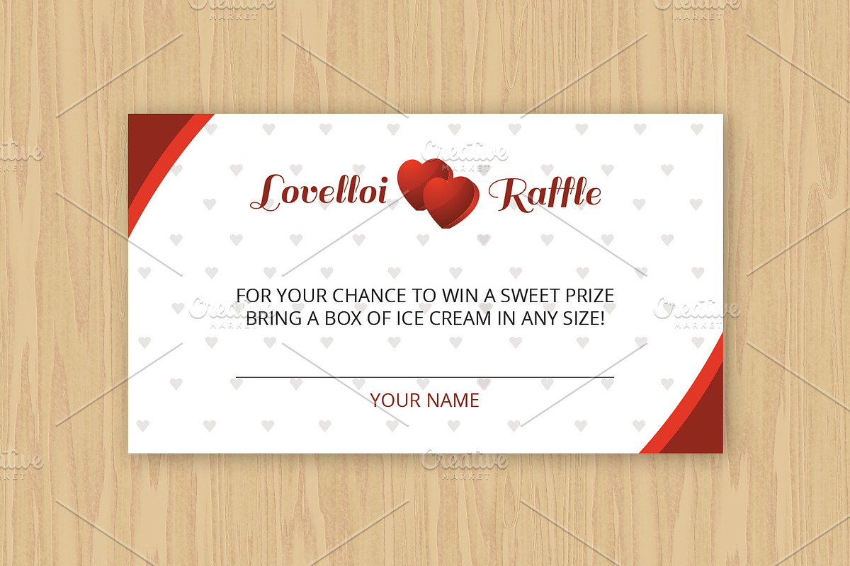 Raffle Ticket Template in Stationery Templates - product preview 8
